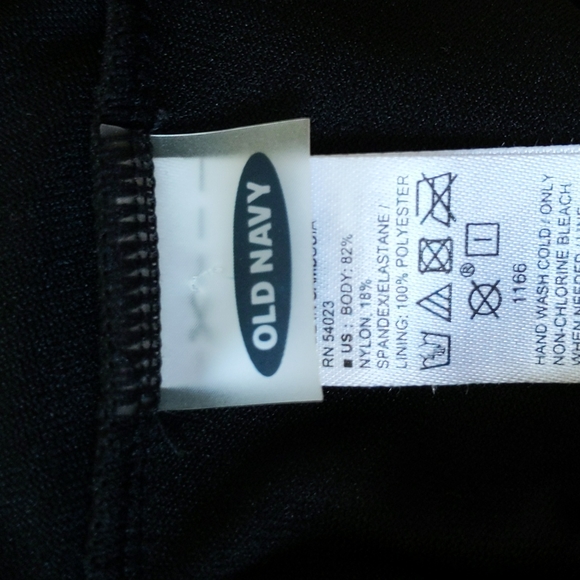 Old Navy Laced Up High Neck Swim Top Large Ebony - Picture 2 of 11